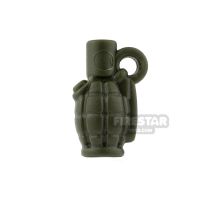 Product shot BrickWarriors - Allies Grenade - Army Green