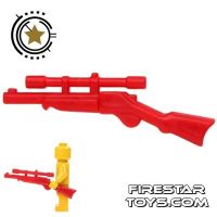 Product shot BrickWarriors - Buffalo Rifle - Red