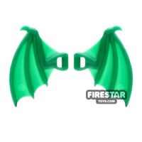 Product shot BrickWarriors - Dragon Wings - Green