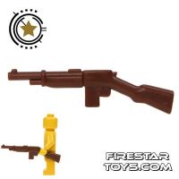 Product shot BrickWarriors - Gangster Rifle - Brown
