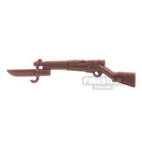 Product shot BrickWarriors - Japanese Rifle - Brown