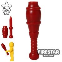 Product shot BrickWarriors - Juggling Pin with Hidden Blade - Dark Red