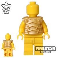 Product shot BrickWarriors - Lobster Armour - Pearl Gold