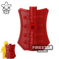 Product shot BrickWarriors - Pavise Shield - Dark Red