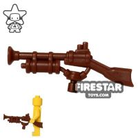 Product shot BrickWarriors - Steampunk Rifle - Brown