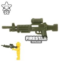 Product shot CombatBrick - M249 SAW Light Machine Gun - Dark Green