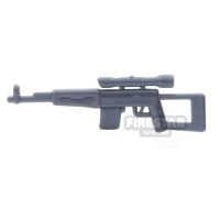 Product shot CombatBrick - SVD - Dragunov Sniper Rifle - Dark Blueish Gray