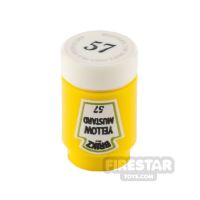 Product shot Custom Printed Brikz Yellow Mustard