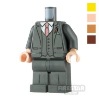 Product shot Custom Design Outfit Dark Gray Wedding Suit with Pink Tie