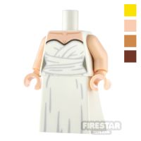 Product shot Custom Design Outfit Modern Sleeveless Wrap Wedding Dress
