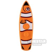 Product shot Custom Printed Surfboard Clownfish
