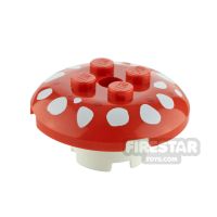 Product shot Custom Printed Toadstool Small Red and White