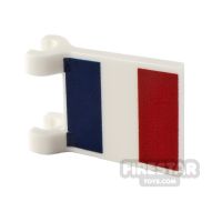 Product shot Custom Printed Flag with 2 Holders 2x2 French Flag