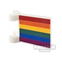 Product shot Custom Printed Flag with 2 Holders 2x2 Gay Flag