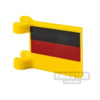 Product shot Custom Printed Flag with 2 Holders 2x2 German Flag