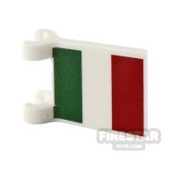 Product shot Custom Printed Flag with 2 Holders 2x2 Italian Flag