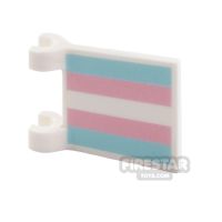 Product shot Custom Printed Flag with 2 Holders 2x2 Trans Flag