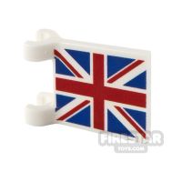 Product shot Custom Printed Flag with 2 Holders 2x2 UK Flag