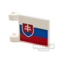 Product shot Custom Printed Flag with 2 Holders 2x3 Slovakian Flag