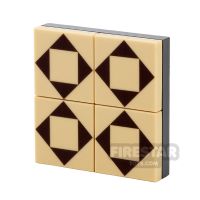 Product shot Custom Printed Floor Tile Pack - Triangle Pattern Set