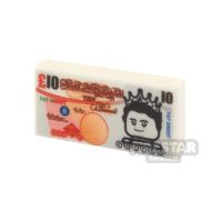 Product shot Custom Printed Tile 1x2 10 Pound Note