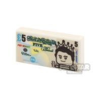 Product shot Custom Printed Tile 1x2 5 Pound Note