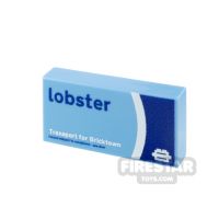 Product shot Custom Printed Tile 1x2 Lobster Card