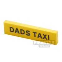 Product shot Custom Printed Tile 1x4 Dads Taxi