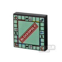 Product shot Custom Printed Tile 2x2 Monopoly Board
