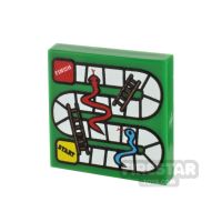 Product shot Custom Printed Tile 2x2 Snakes and Ladders Board