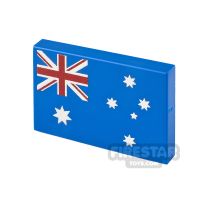 Product shot Custom Printed Tile 2x3 Australian Flag