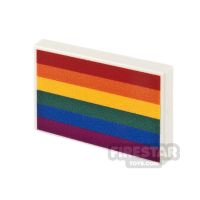 Product shot Custom Printed Tile 2x3 Gay Flag