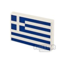 Product shot Custom Printed Tile 2x3 Greek Flag
