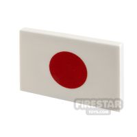 Product shot Custom Printed Tile 2x3 Japanese Flag