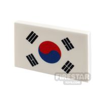 Product shot Custom Printed Tile 2x3 South Korean Flag