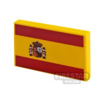 Product shot Custom Printed Tile 2x3 Spanish Flag