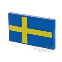 Product shot Custom Printed Tile 2x3 Swedish Flag
