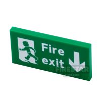 Product shot Custom Printed Tile 2x4 Fire Exit