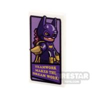 Product shot Custom Printed Tile 2x4 Motivational Batgirl Poster