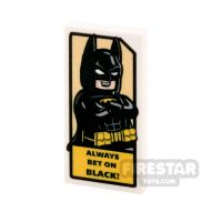 Product shot Custom Printed Tile 2x4 Motivational Batman Poster