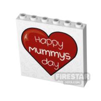 Product shot Custom Printed Panel 1x6x5 Happy Mummys Day Mother's Day