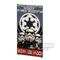 Product shot Custom Printed Window Glass 1x4x6 1x4x6 Imperial Stormtrooper Poster