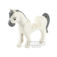Product shot LEGO Animal Minifigure Horse with Dark Gray Mane