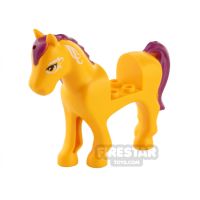 Product shot LEGO Animal Minifigure Horse with Magenta Mane