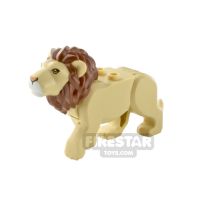 Product shot LEGO Animal Minifigure Lion with Brown Mane