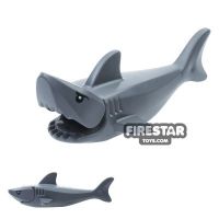 Product shot LEGO Animal Minifigure Shark with Gills and Black Eyes