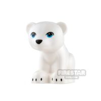 Product shot LEGO Animals Mini Figure - Bear - White