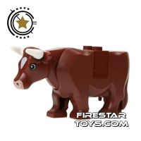 Product shot LEGO Animals Mini Figure - Brown Cow