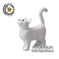 Product shot LEGO Animals Mini Figure - Cat Standing - White