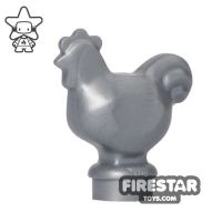 Product shot LEGO Animals Mini Figure - Chicken - Flat Silver